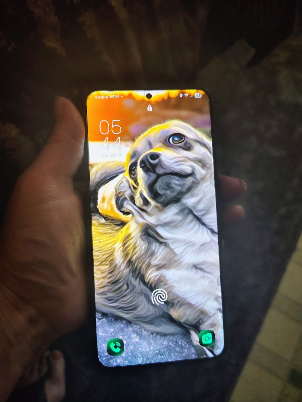 Samsung Galaxy S22 Plus with Black Front and Vibrant Display